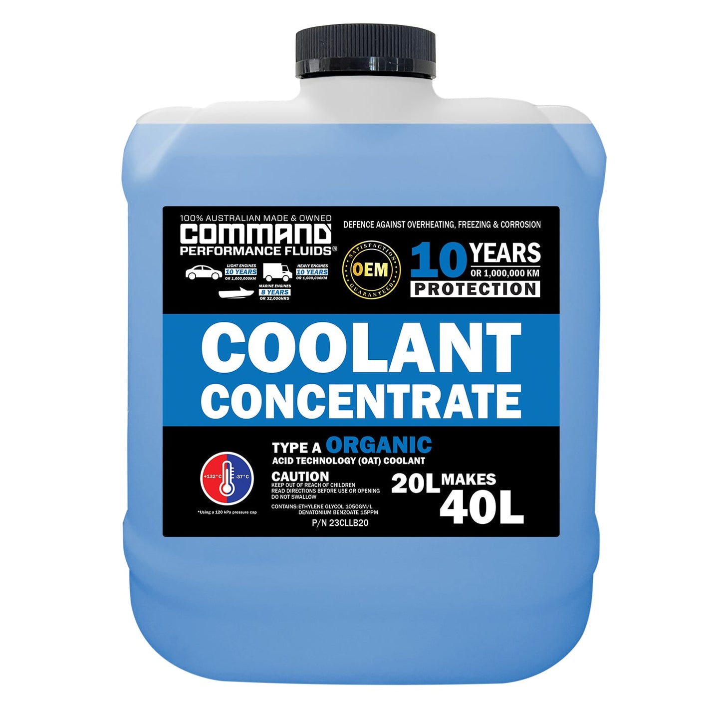 COMMAND 20L BLUE COOLANT LONGLIFE CONCENTRATE
