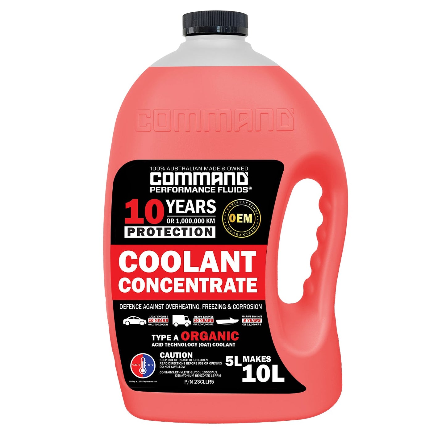 COMMAND 5L RED COOLANT LONGLIFE CONCENTRATE