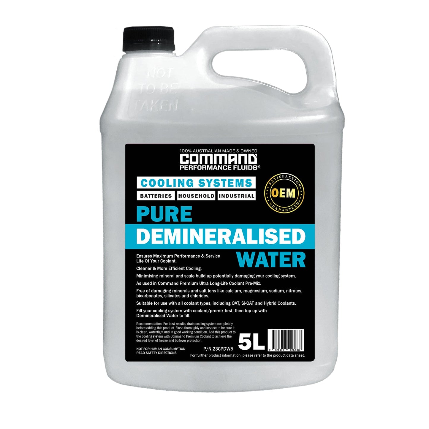 PURE DEMINERALISED WATER
