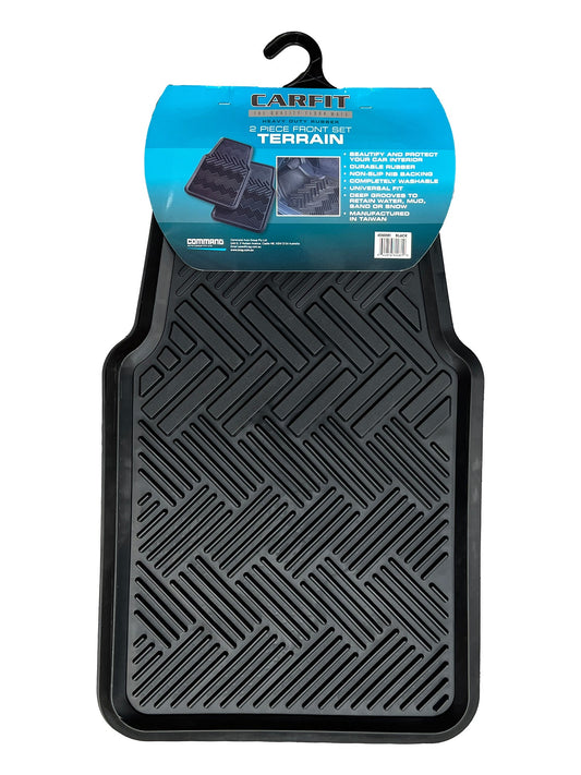 TERRAIN BLACK 2 PIECE FRONT RUBBER