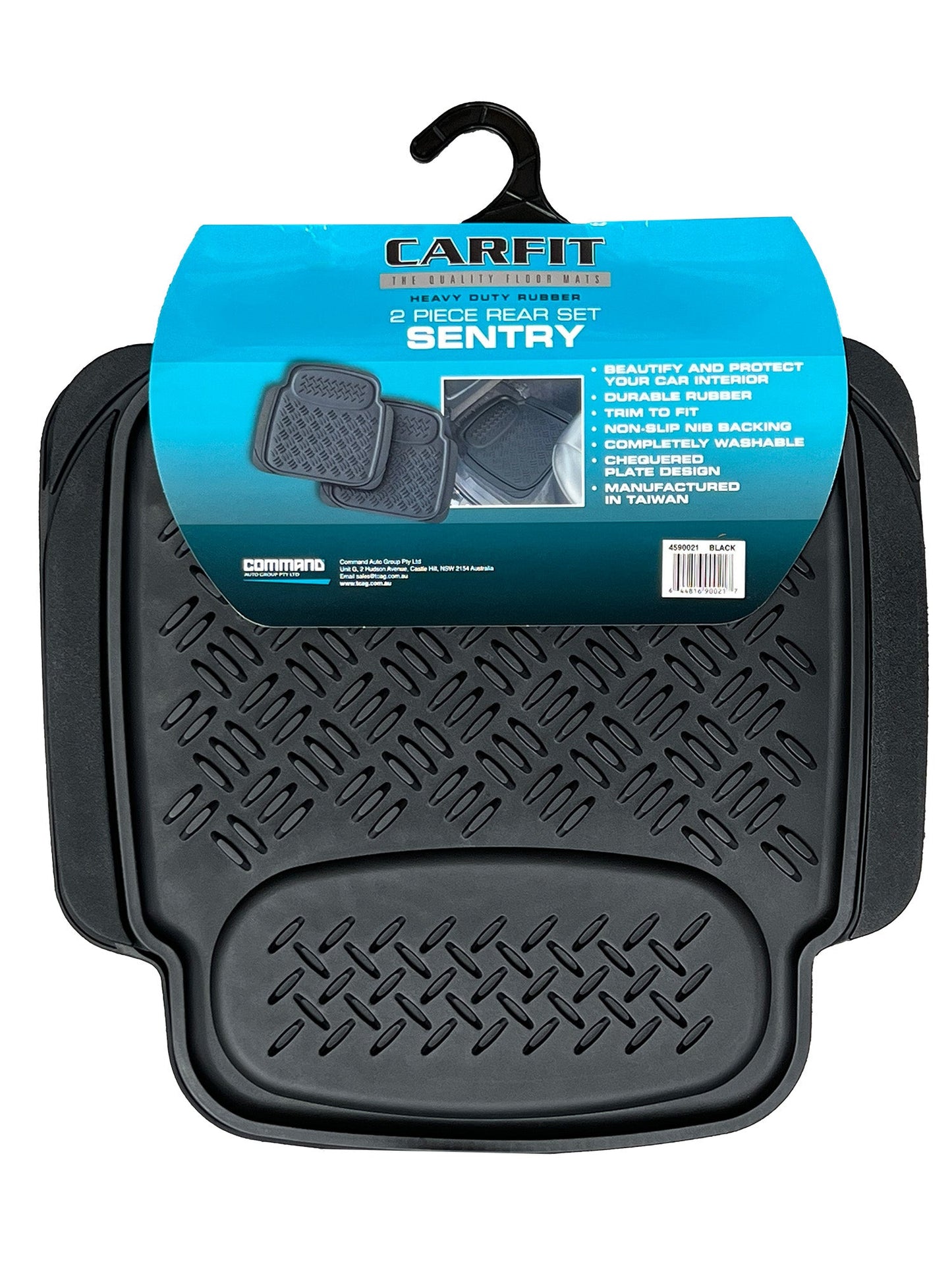 SENTRY BLACK 2 PIECE REAR RUBBER