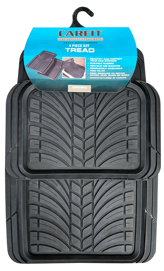 TREAD 4 PIECE RUBBER BLACK