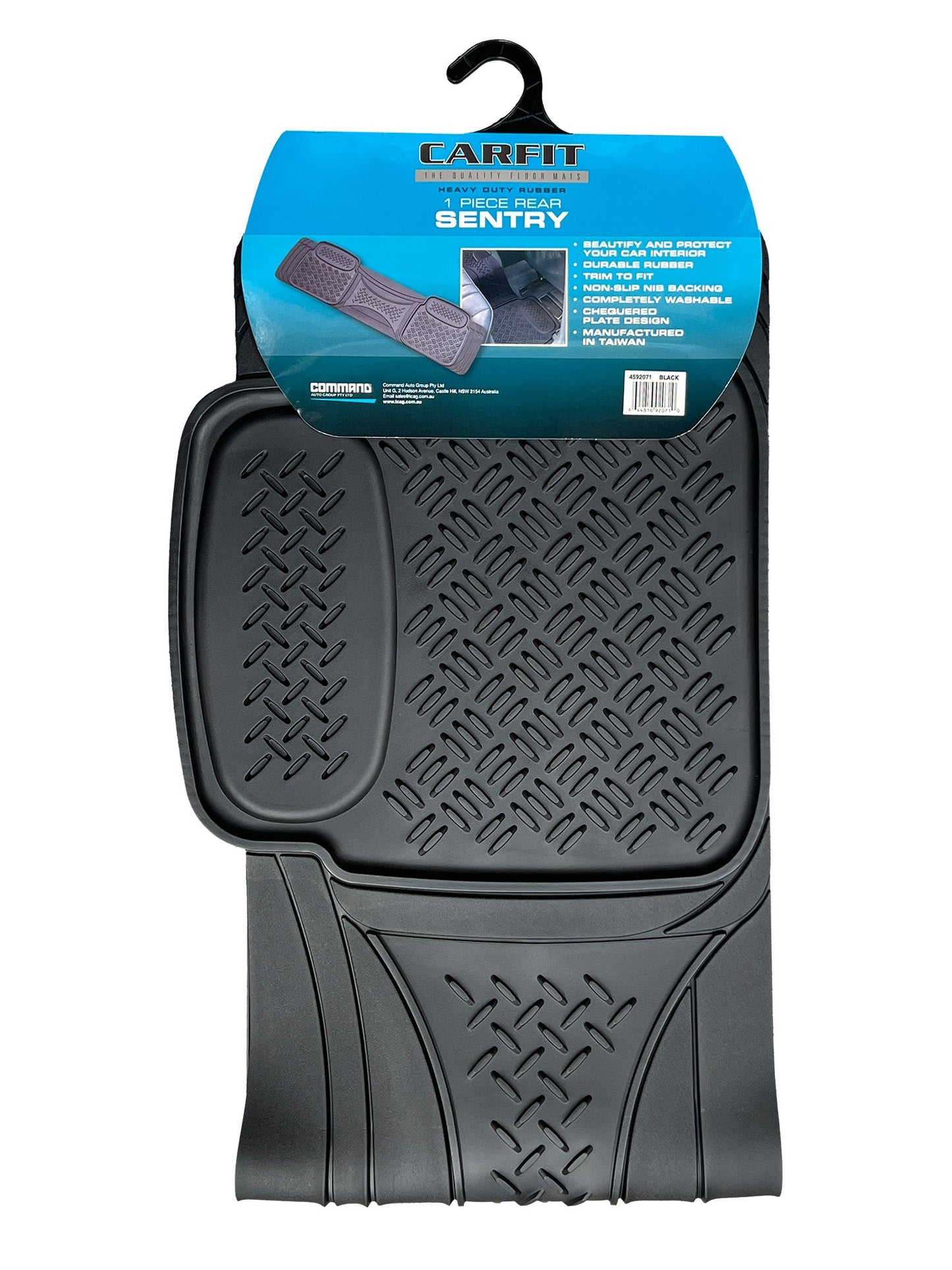 SENTRY BLACK 1 PIECE REAR RUBBER