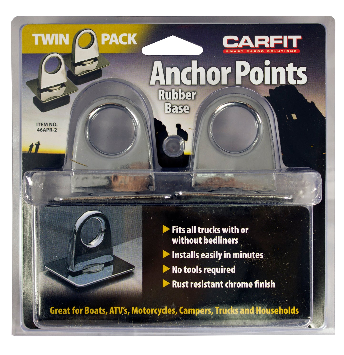 ANCHOR POINTS RUBBER BASE 2PK