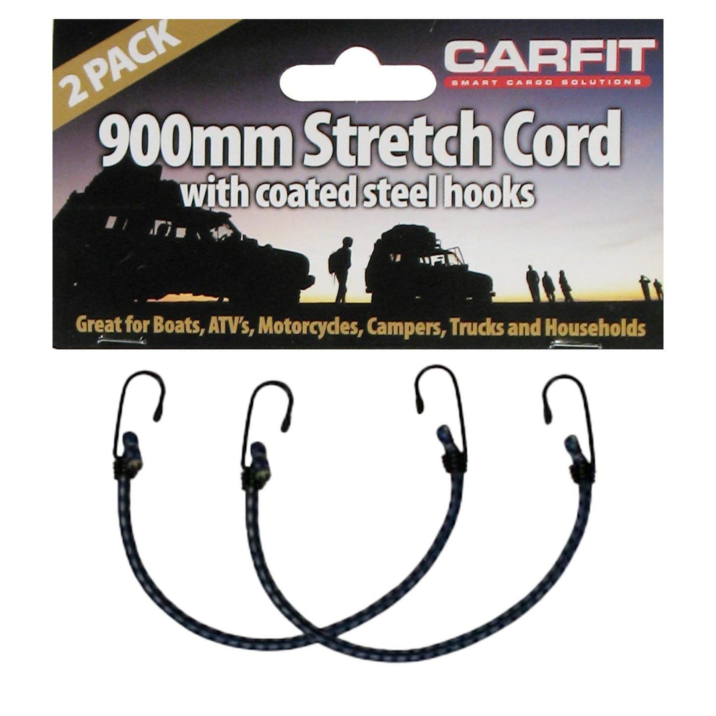 BUNGEE STRETCH CORD - 900MM - SET OF 2