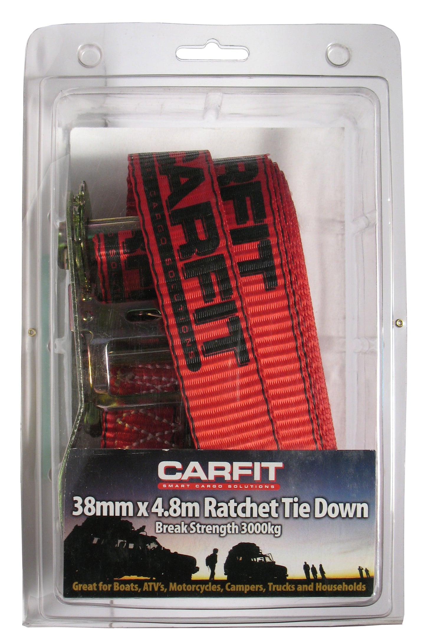 RATCHET STRAP - 38MM X 4.8M - SINGLE