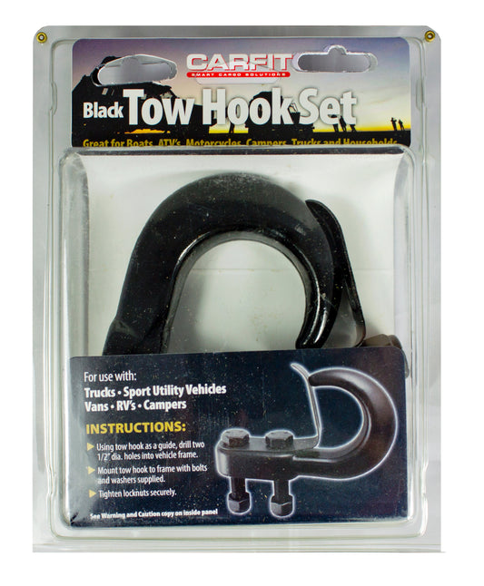 BLACK TOW HOOK SET