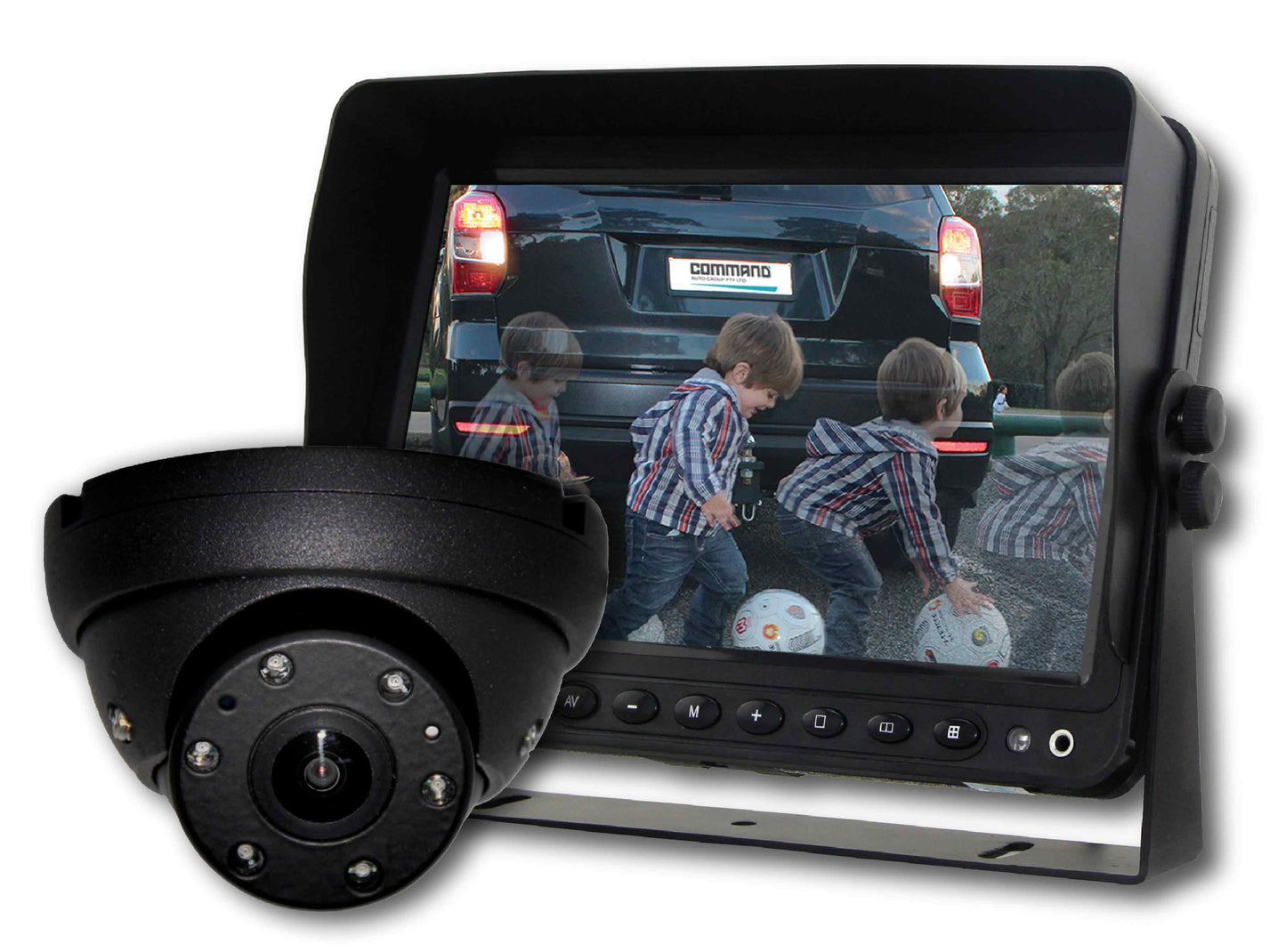 HIGH DEFINITION 7" HEAVY DUTY MONITOR - WITH HEAVY DUTY DOME CAMERA