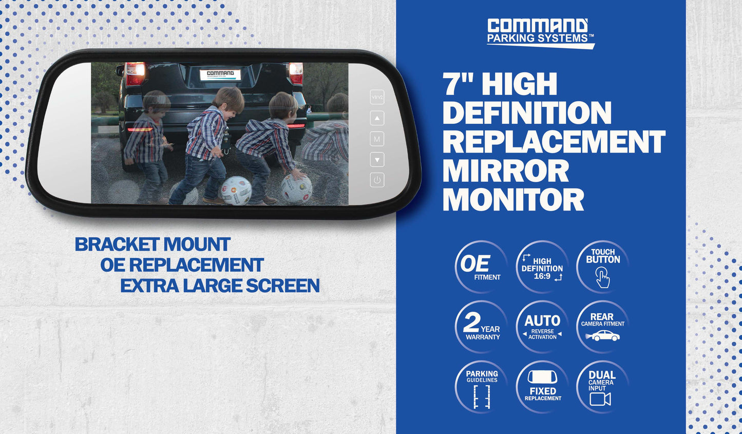 HIGH DEFINITION 7" OE REPLACEMENT MIRROR MONITOR