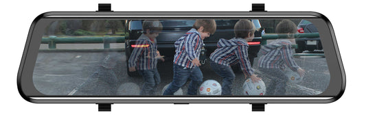HIGH DEFINITION 9" FULL SCREEN REPLACEMENT MIRROR MONITOR - WITH DVR & 135º MINI BOX CAMERA