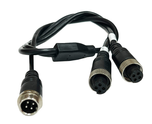 4 PIN SPLITTER FRONT FEMALE TO MALE+MALE