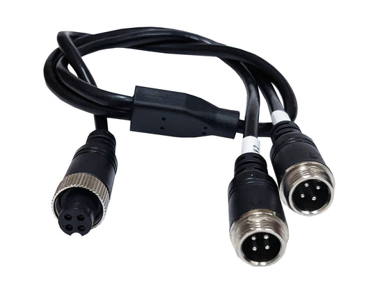 4 PIN SPLITTER REAR MALE TO FEMALE+FEMALE