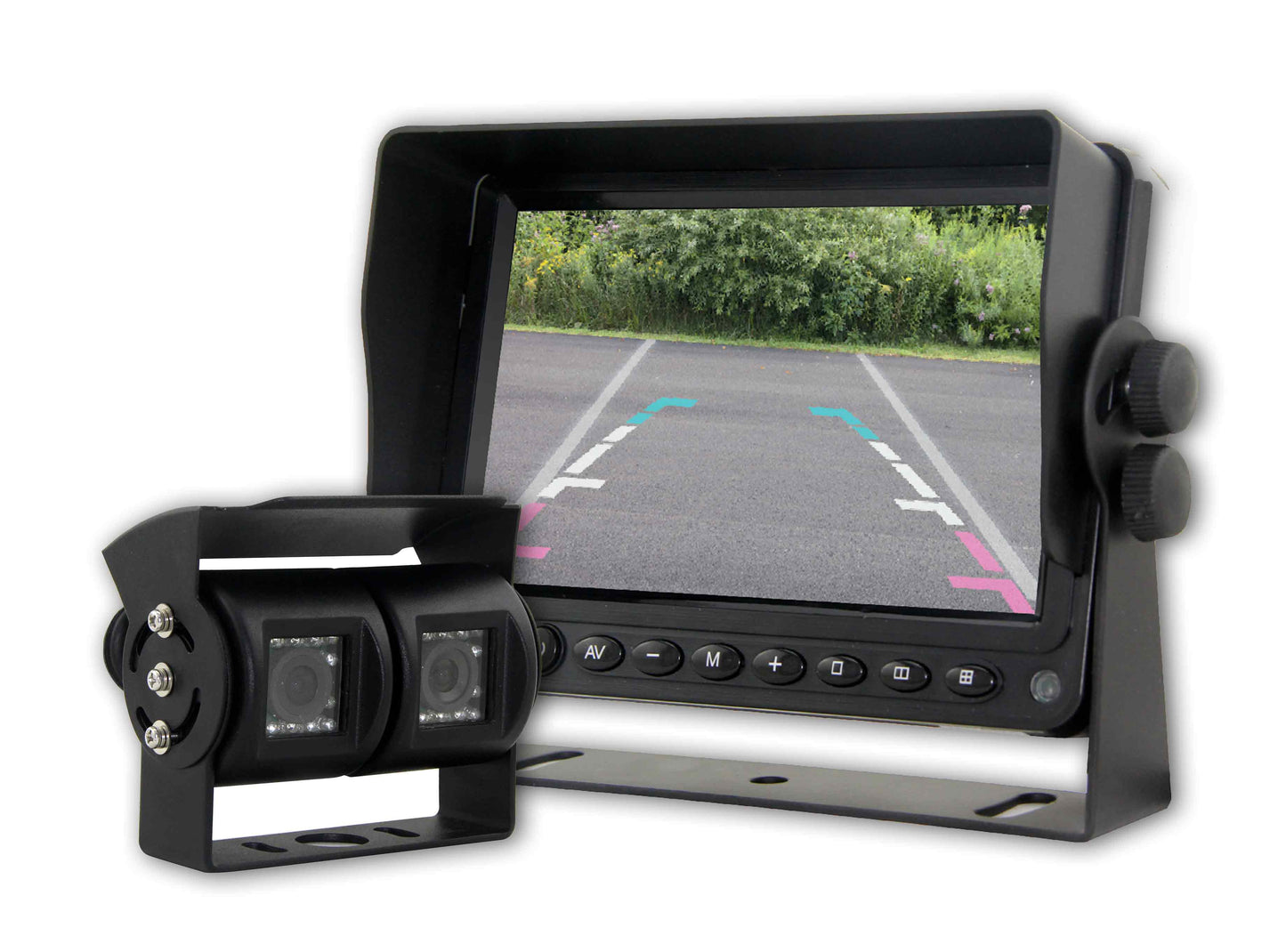 5” HEAVY DUTY MONITOR - WITH 120º DUAL LENS CCD BOX CAMERA WITH IR LED