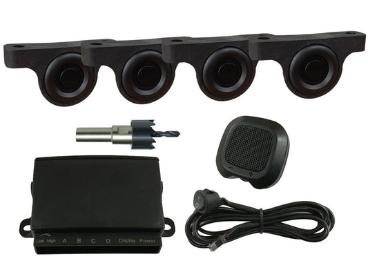 ALLOY TRAY REVERSE SENSOR KIT - BLACK SENSORS & BUZZER
