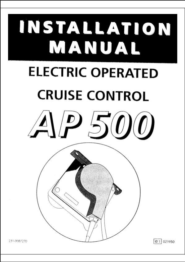 AP500 Installation Manual – Command Auto