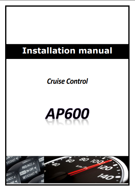 AP600 Cable Cruise Installation Manual