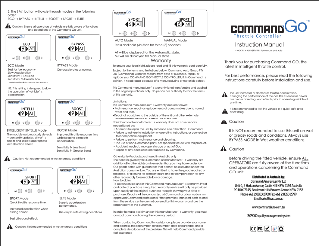 CommandGo Instructions