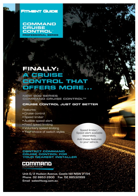 Cruise Control Fitment Application Guide