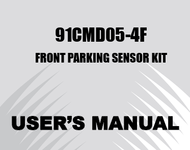 Front Parking Sensor Kit Manual for 91CMD05-4F