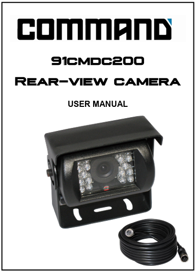 User Manual for 91CMCDC200 Rear-view camera