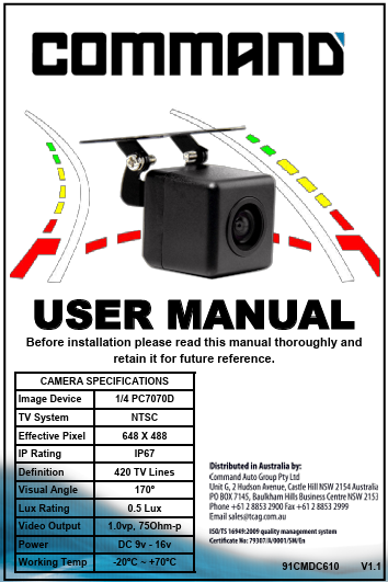 User Manual for 91CMDC610