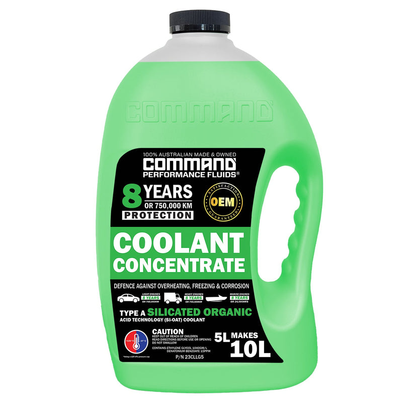 COMMAND 5L GREEN COOLANT LONGLIFE CONCENTRATE – Command Auto