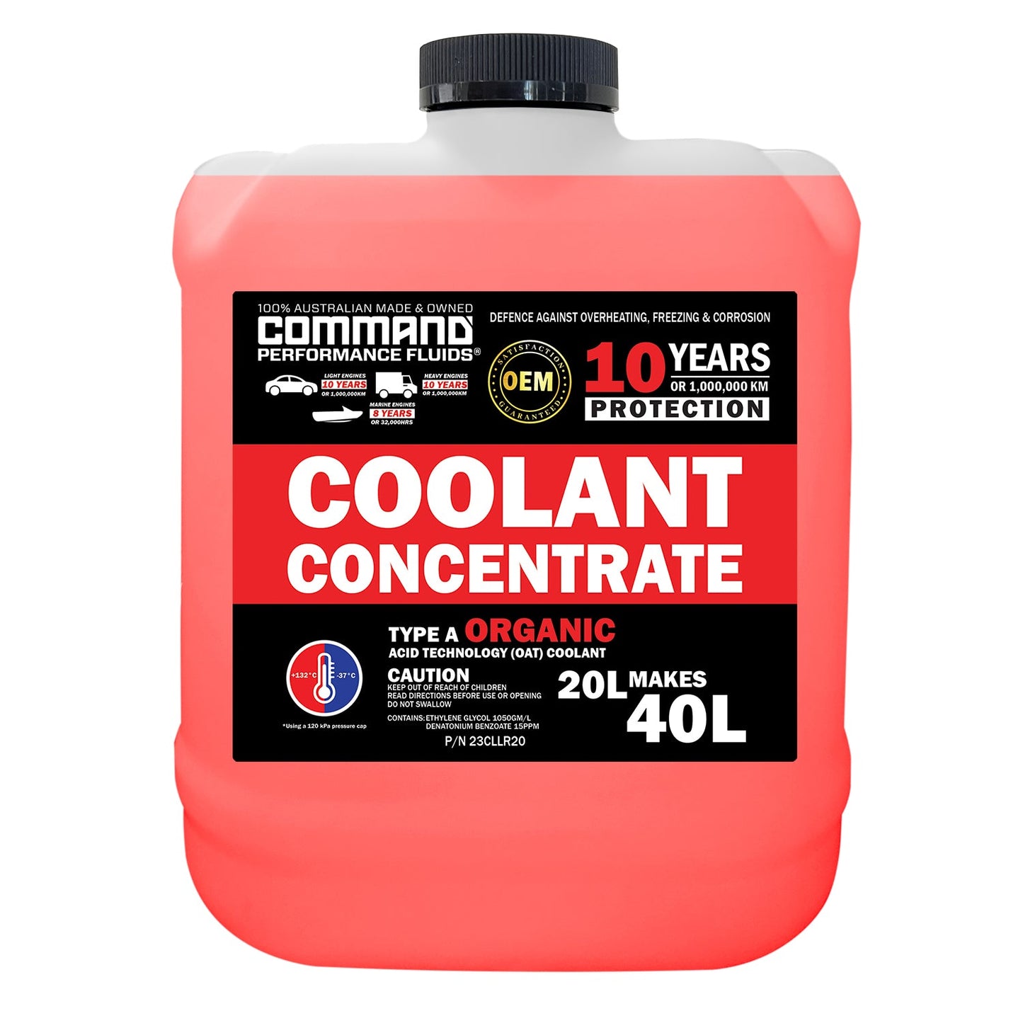 COMMAND 20L RED COOLANT LONGLIFE CONCENTRATE
