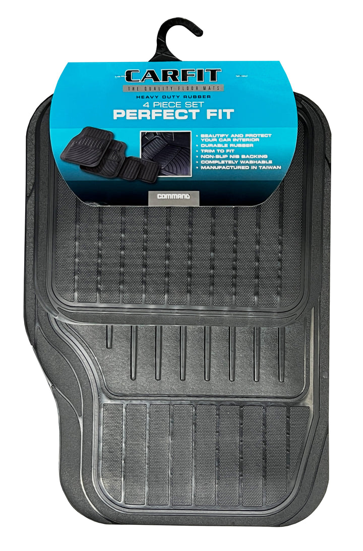 Carfit Perfect Fit black rubber floor mats