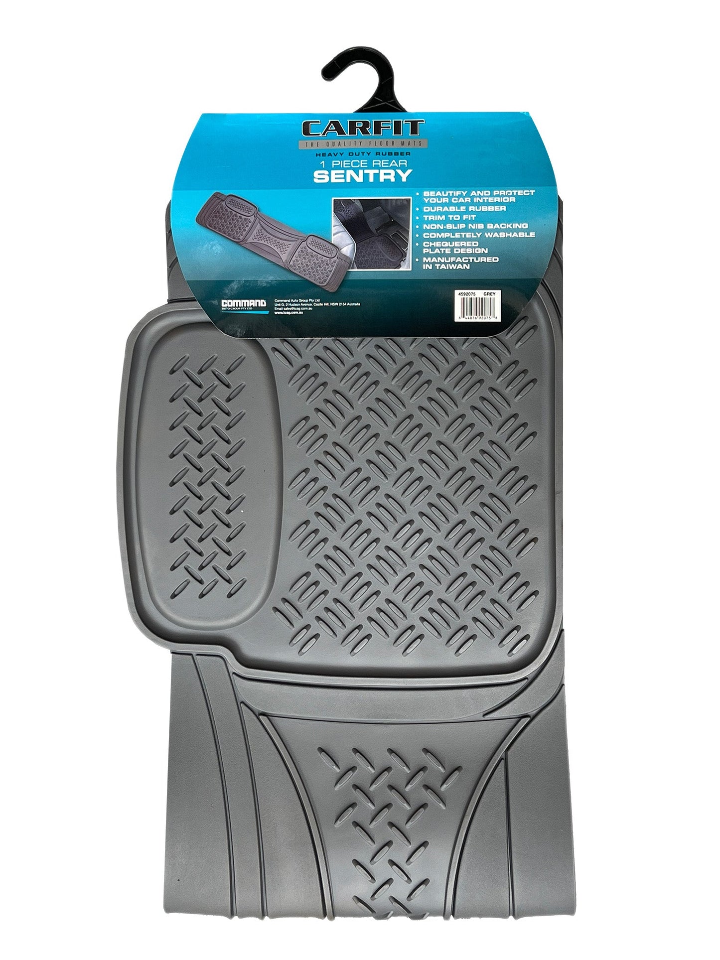 SENTRY GREY 1 PIECE REAR RUBBER