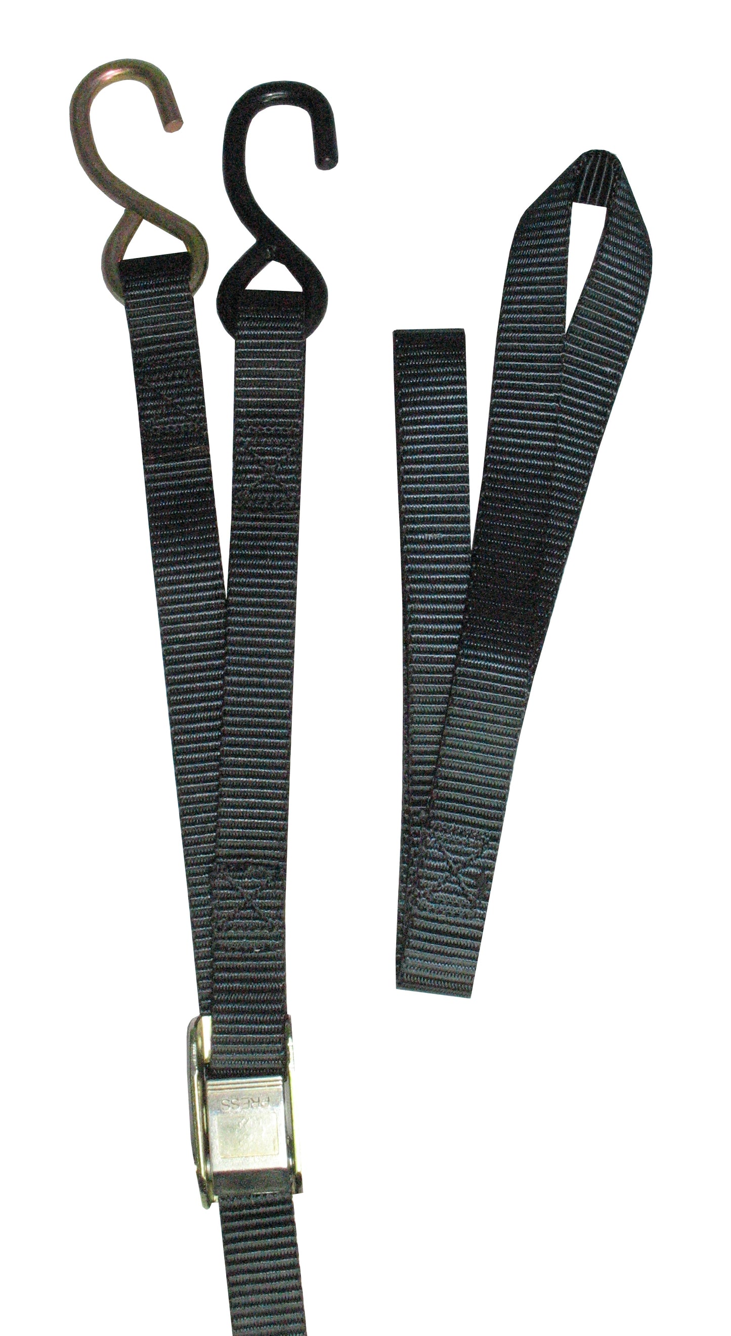 MOTORCYCLE TIE DOWN 25MM X 1.8M W/EXCESS STRAP PACK OF 2