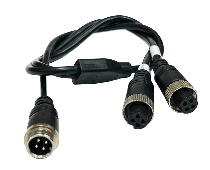 4 PIN SPLITTER FRONT FEMALE TO MALE+MALE