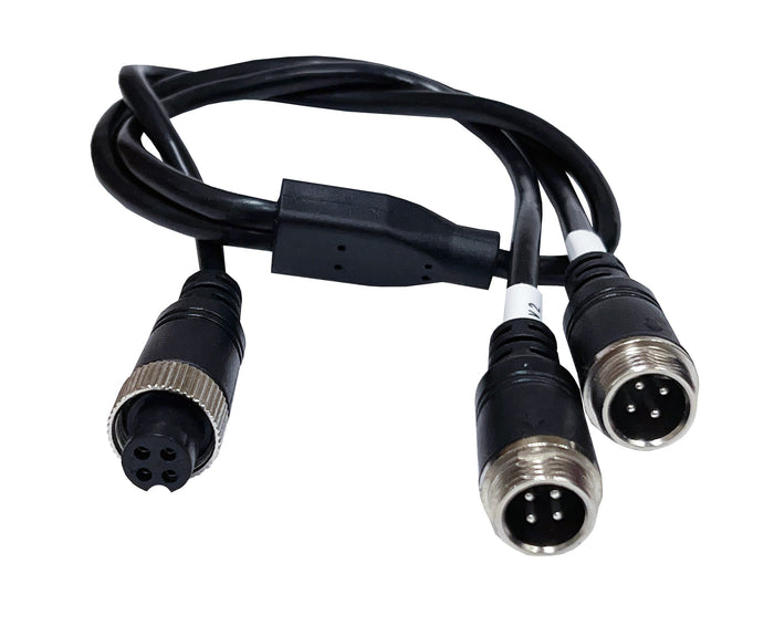 4 PIN SPLITTER REAR MALE TO FEMALE+FEMALE