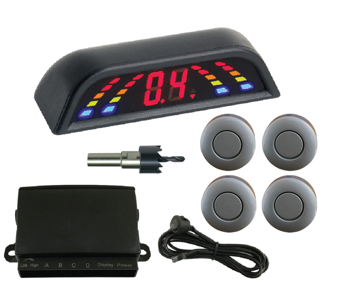 REVERSING SENSOR KIT - SILVER SENSORS & DISPLAY – Command Auto