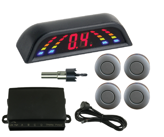 REVERSING SENSOR KIT - SILVER SENSORS & DISPLAY