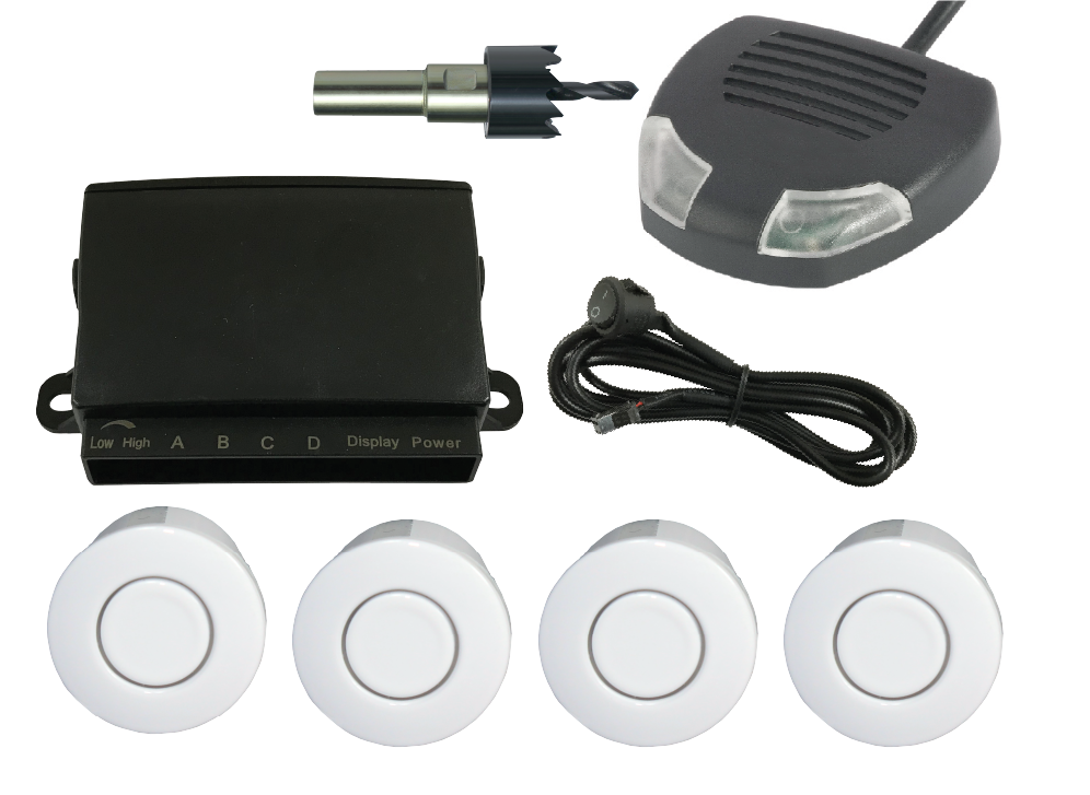 FRONT SENSOR KIT - WHITE SENSORS & BUZZER