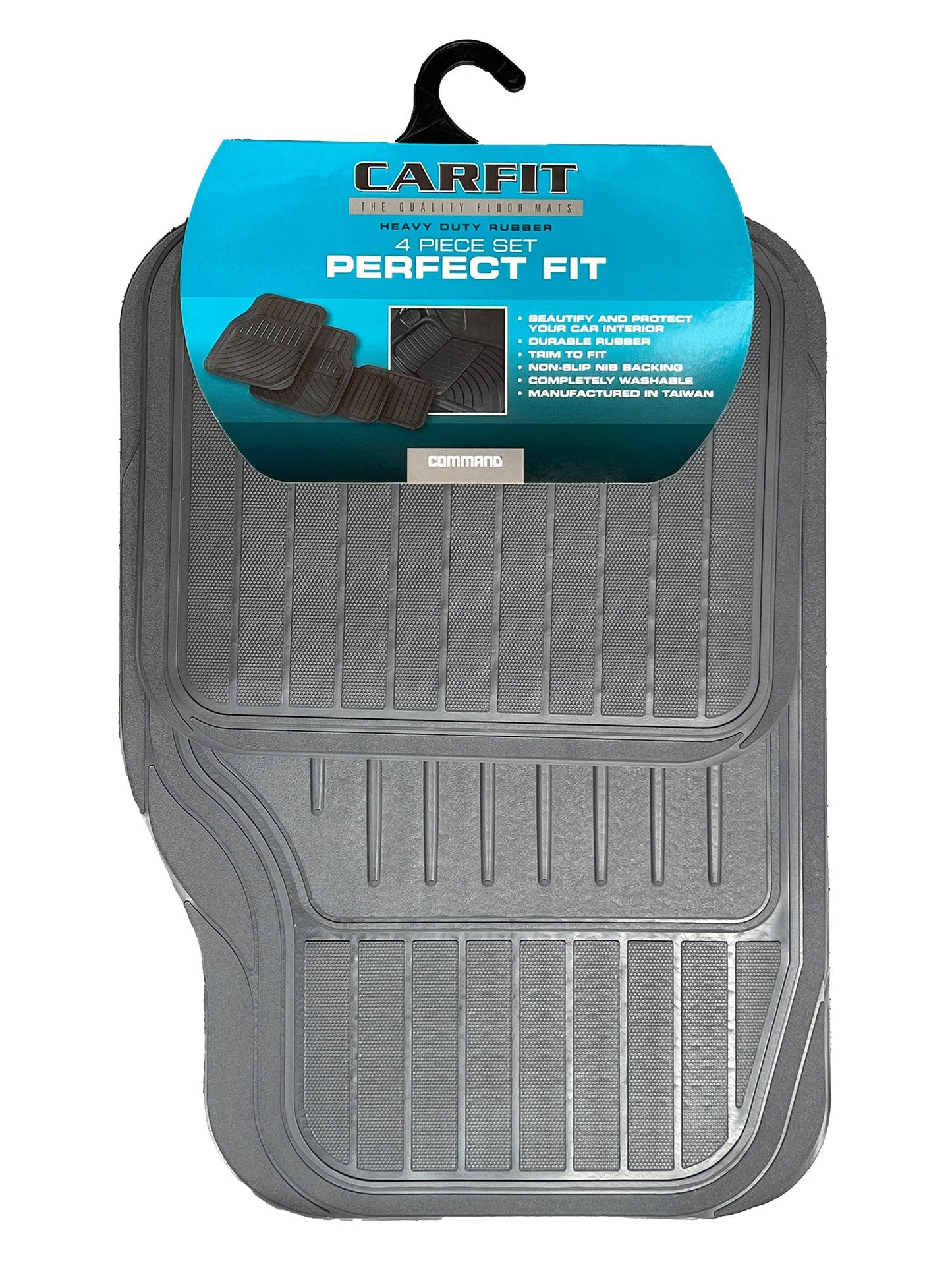 PERFECT FIT GREY 4 PIECE RUBBER