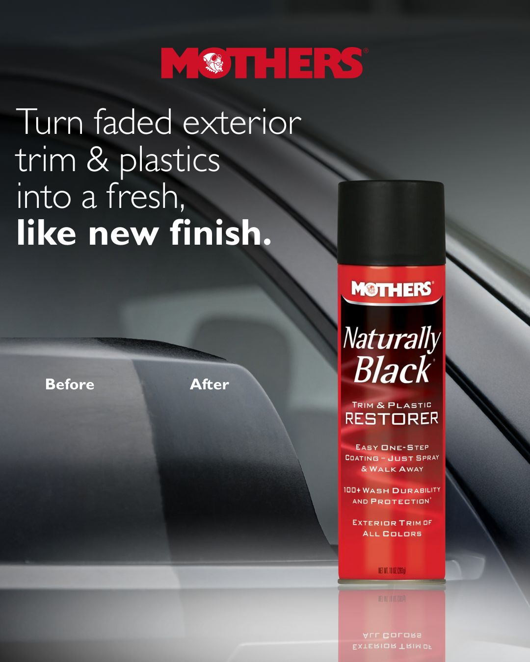 NATURALLY BLACK® TRIM & PLASTIC RESTORER - AEROSOL